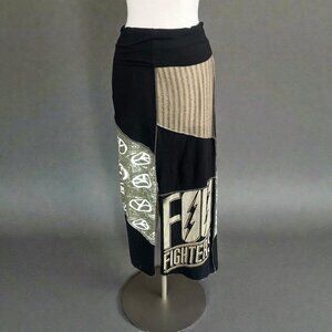 Styles Ever After Y2K Foo Fighters Patchwork Bandage Maxi Skirt Size Small